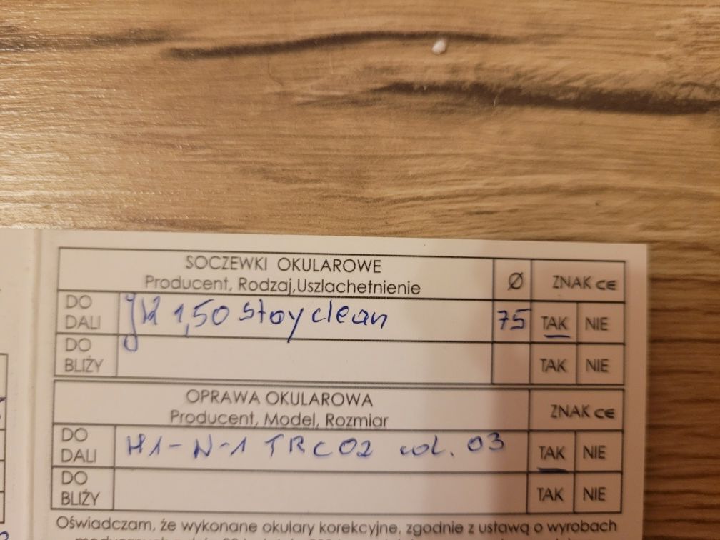 Oprawki H1N1 z nakładkami i szkłami