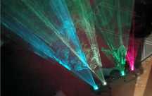 Laser 5 okien praktycznie nowy. DMX, mikrofon, super efekt