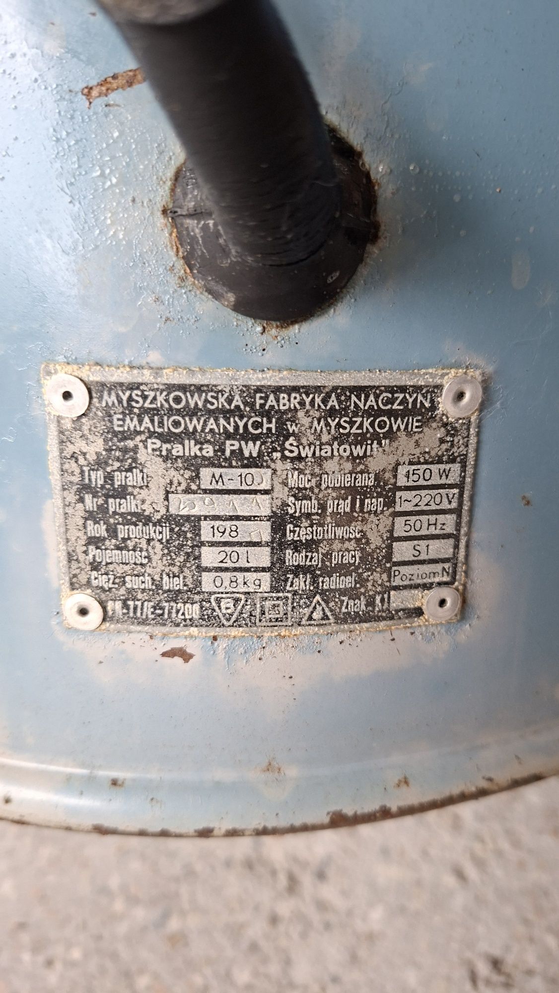 Pralka Światowit zabytek PRL