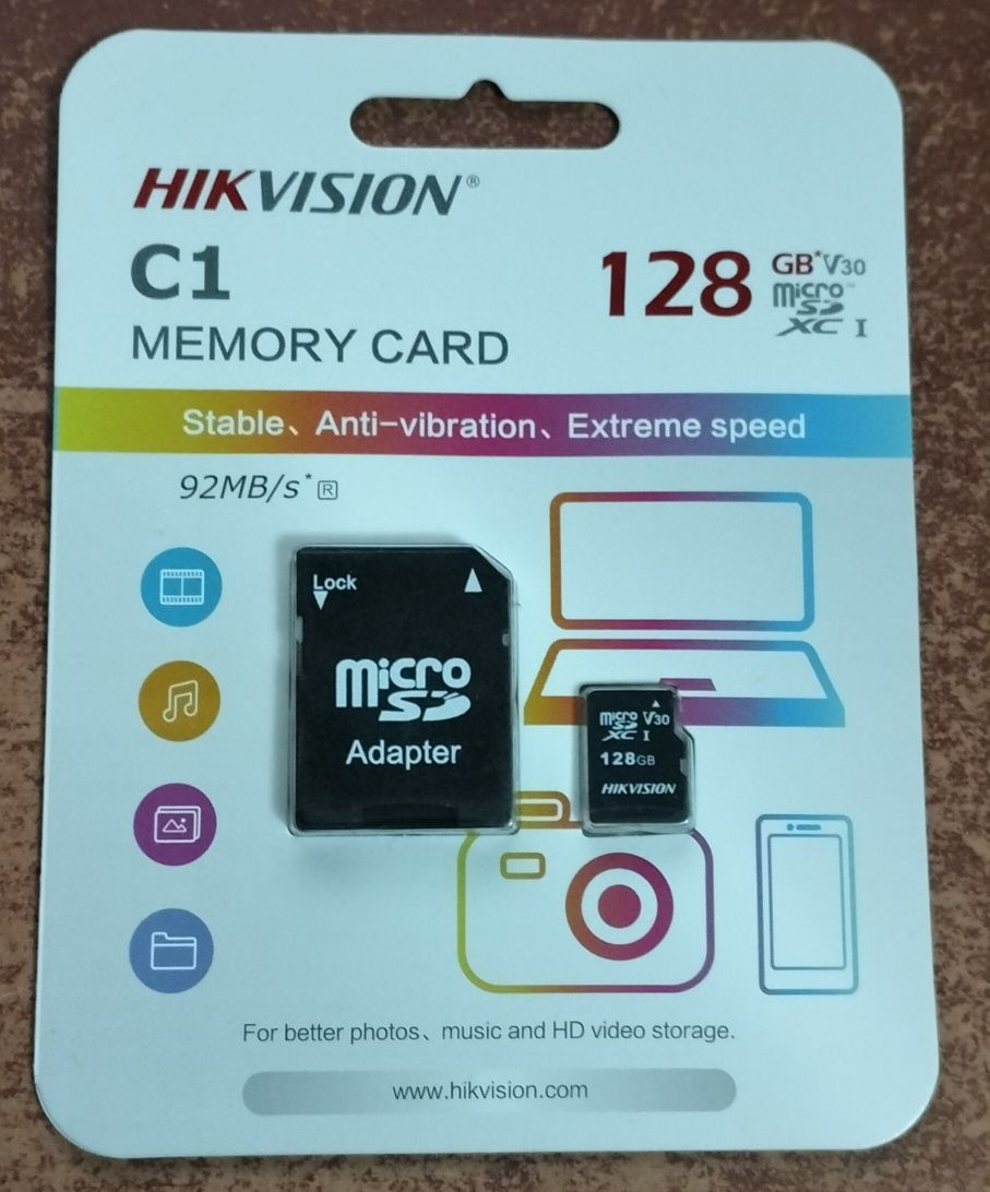 Карта пам'яті micro Sd Imou,Hikvision 64, 128, 256 Гб Class 10