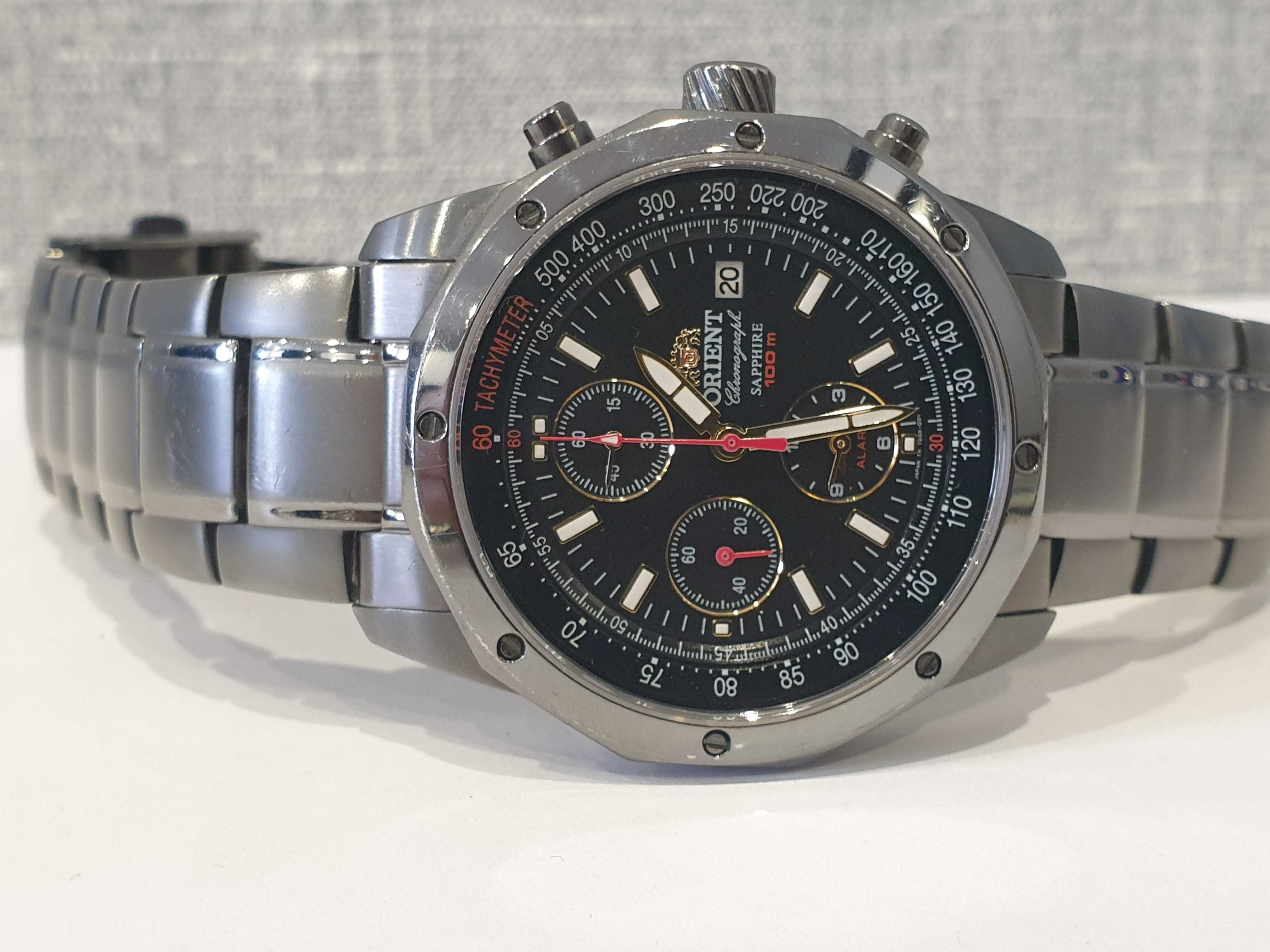 Чоловічий годинник Orient TD0X004B Sapphire 100m 40mm Chronograph