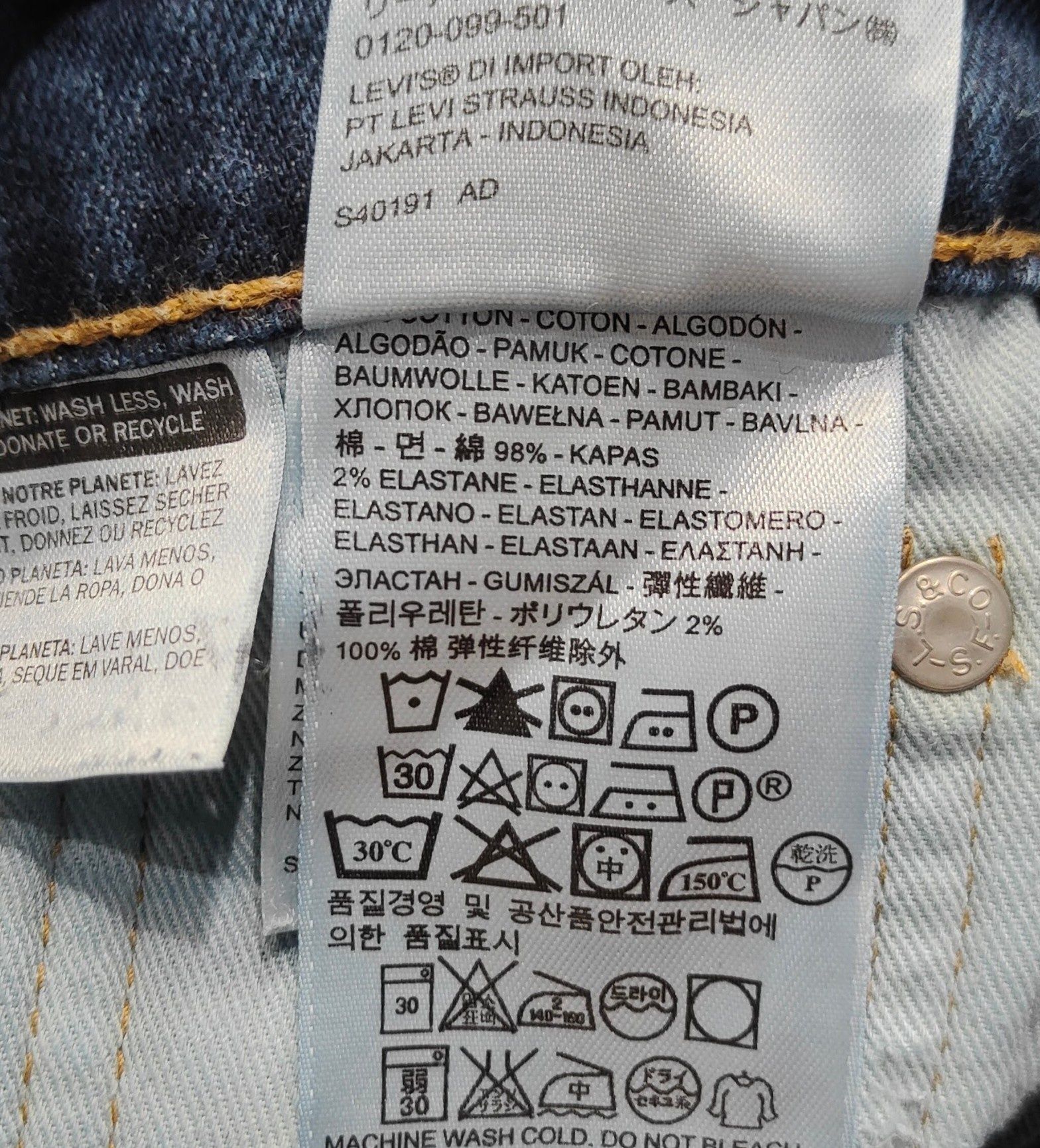 Wr) LEVI'S 520 oryginalne spodnie jeansowe Roz.29/32