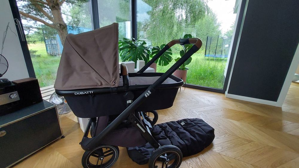 Wózek DUBATTI gondola i spacerówka DUŻY zestaw