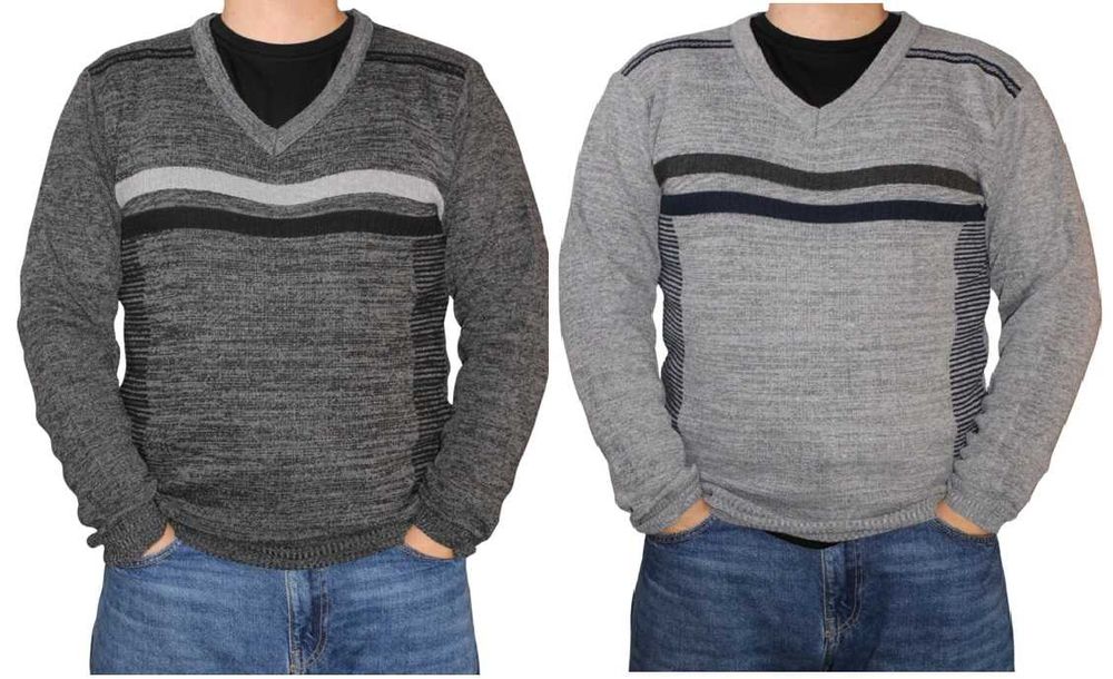 Męski SWETER W SEREK. nowa kolekcja 2026 rozmiary od L do 3XL