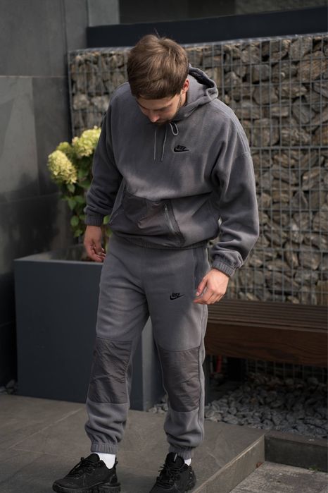 Костюм Nike Teddy / Black , Grey
