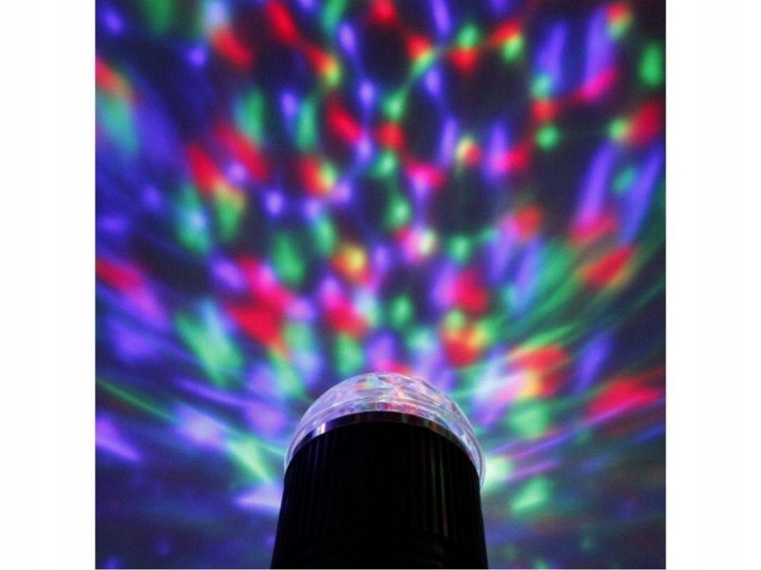 Lampa disco kula obrotowa LED dyskotekowa projektor