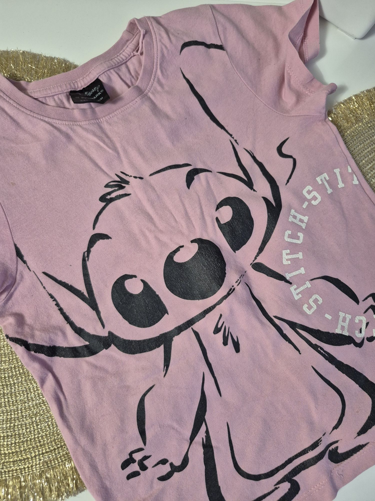 Disney, Primark, Stitch, bluzka, koszulka, t-shirt, rozmiar 116, 5-6la