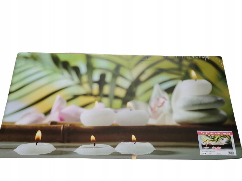 Piękny Obraz Ledowy 3X Led Canvas Na Baterie