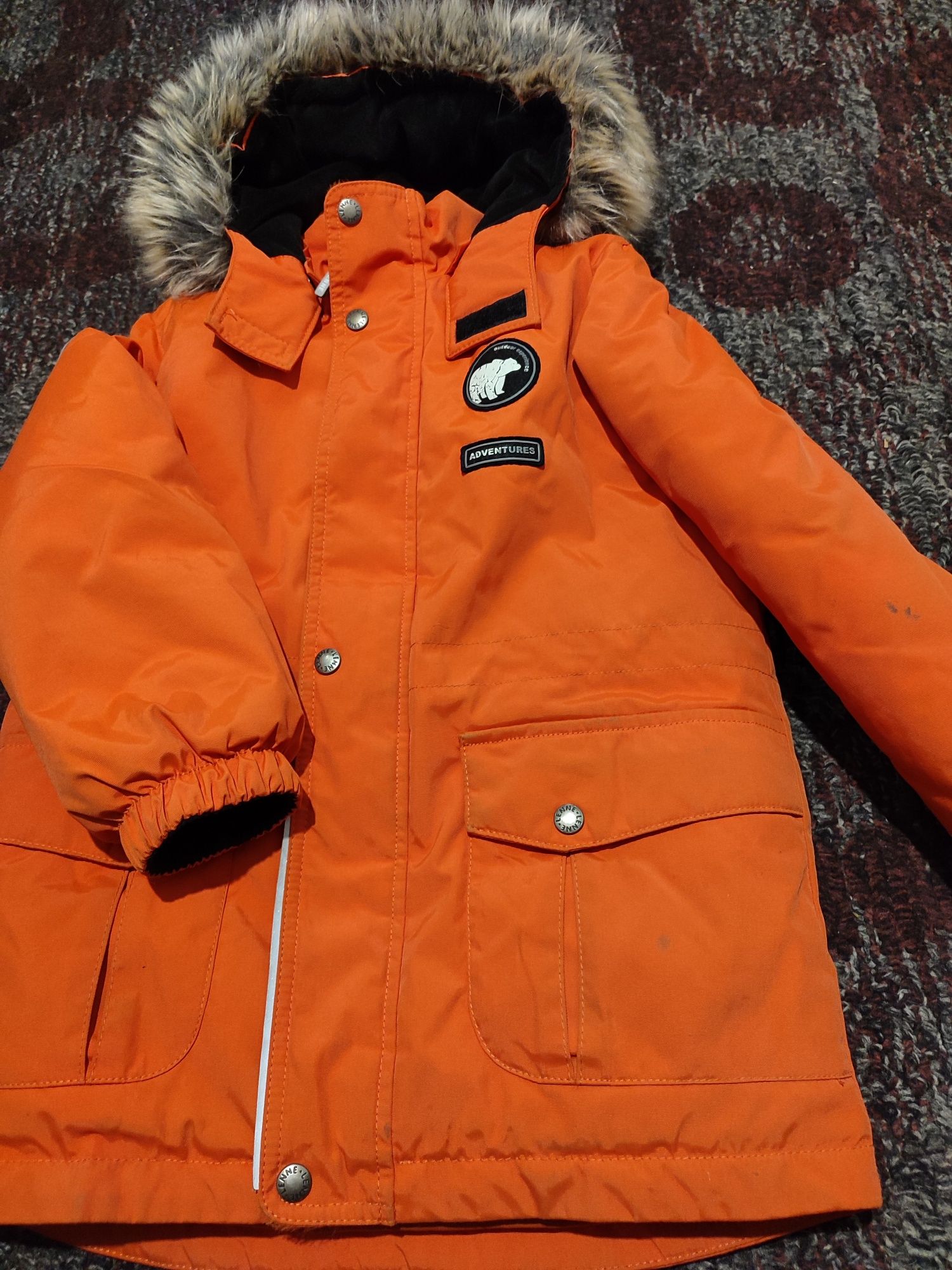 Зимняя оранжевая куртка - Lenne, 116+6