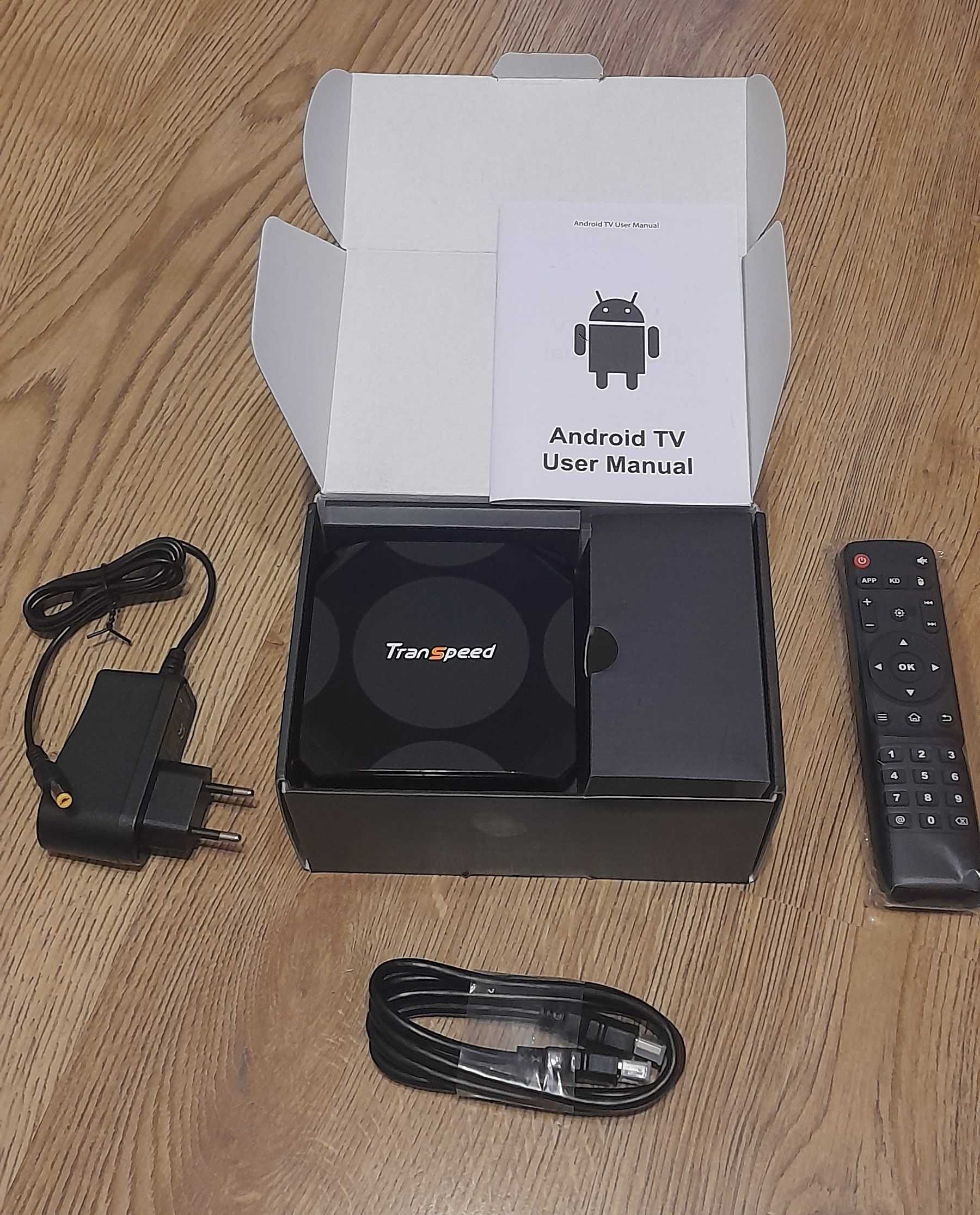 Смарт Android TV приставка Transpeed W2  4/32Gb