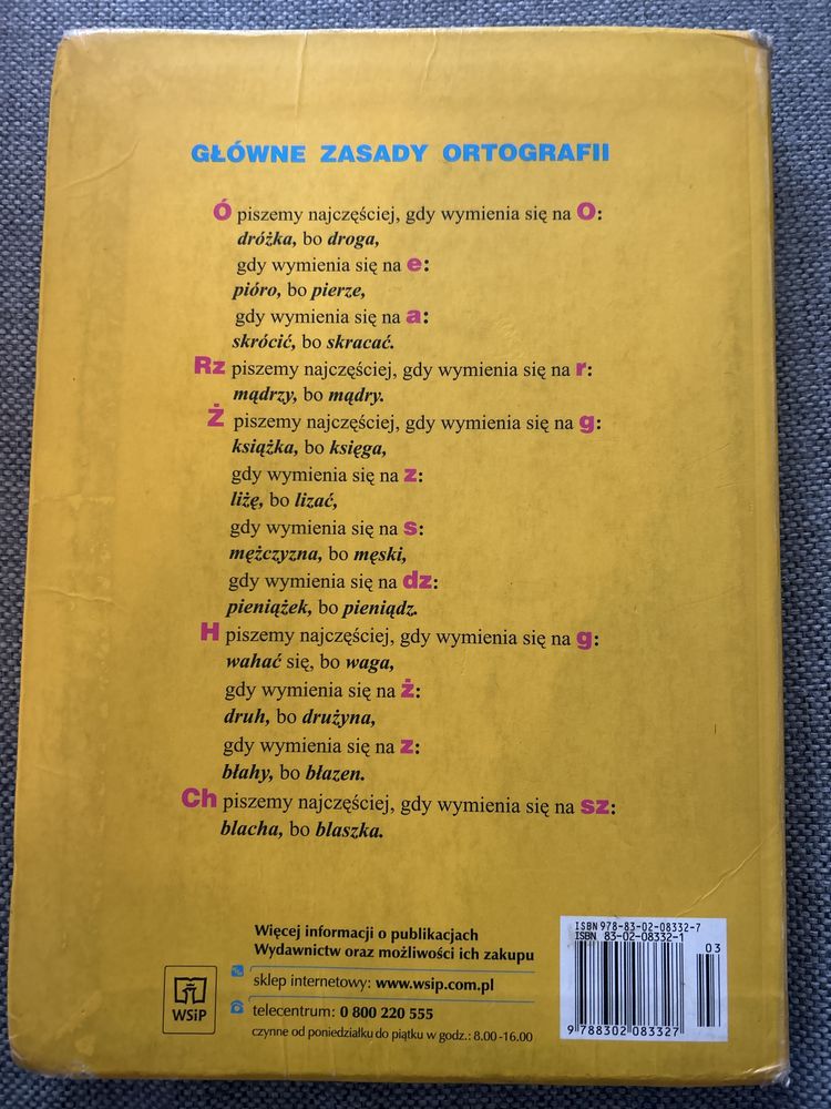 Wesoła szkoła Słowniczek ortograficzny