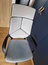 Fotel obrotowy krzeslo biurowe szare