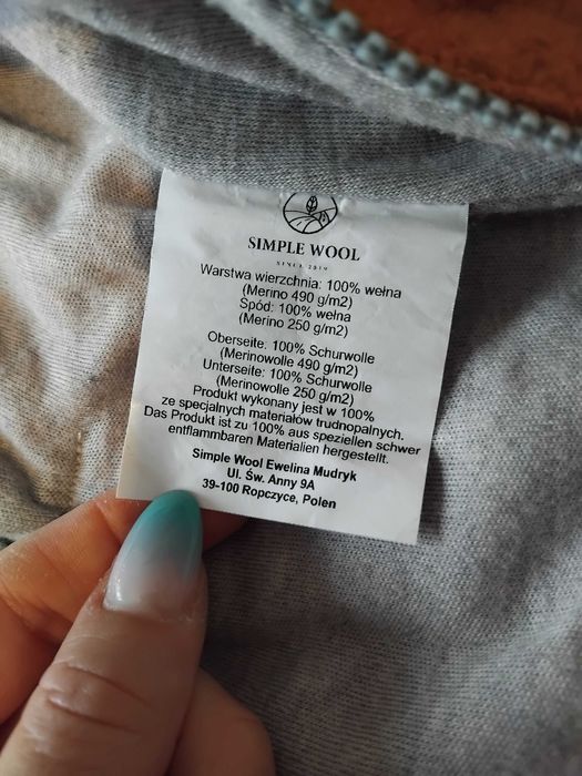 Kombinezon 68/74 Simple Wool