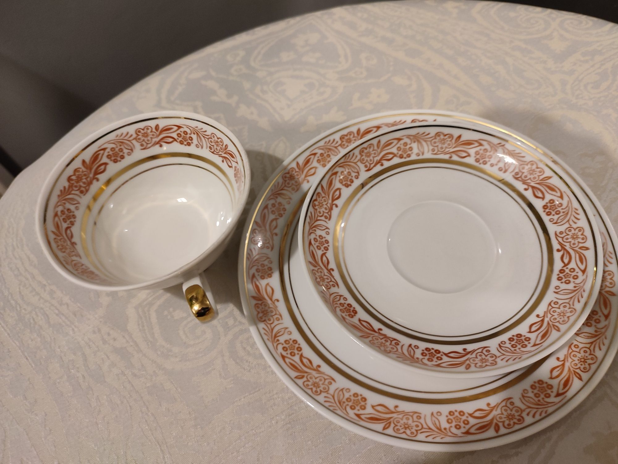 Śliczne stare trio porcelana