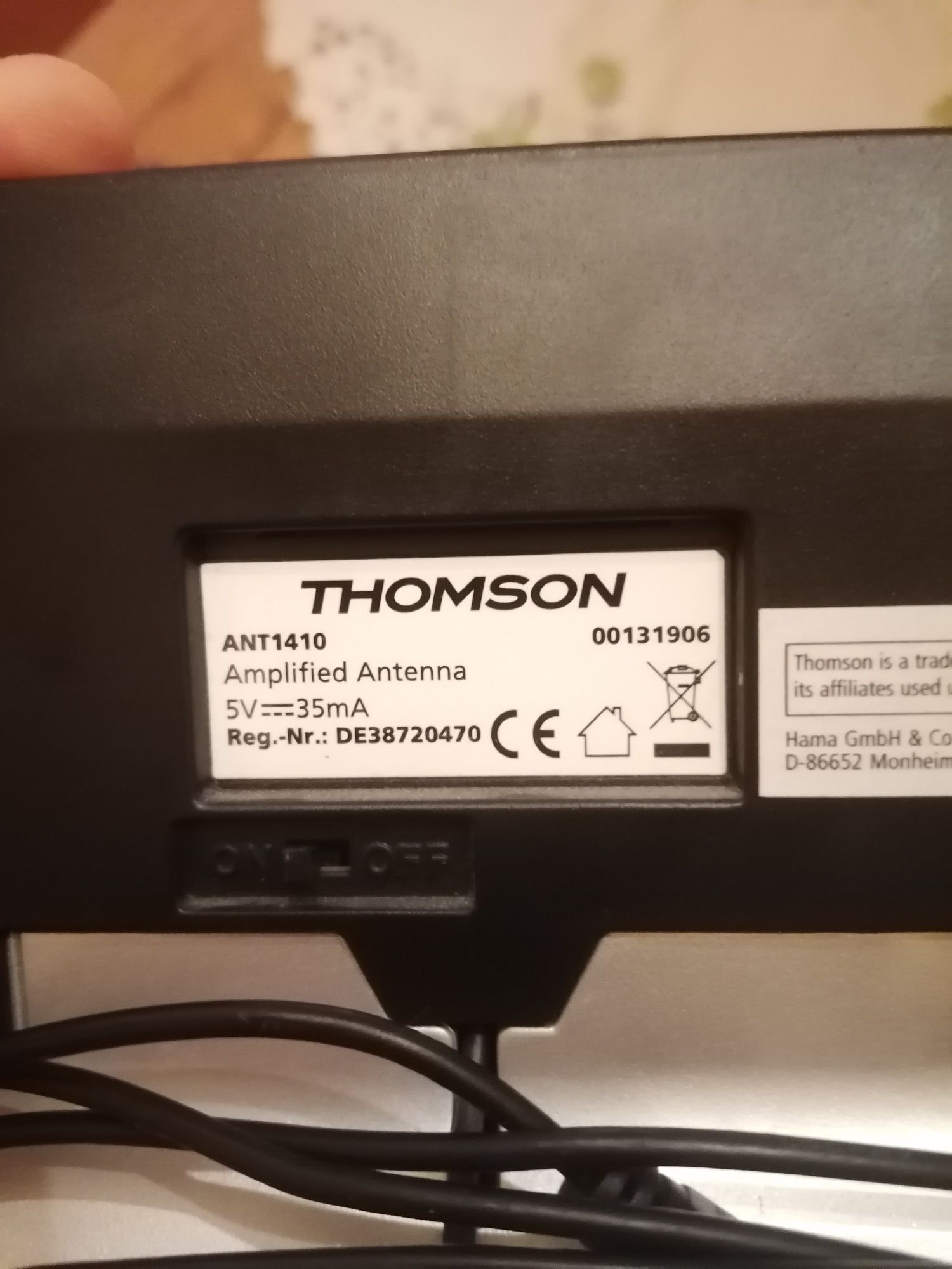 Antena pokojowa THOMSON ANT1410! Idealny stan.