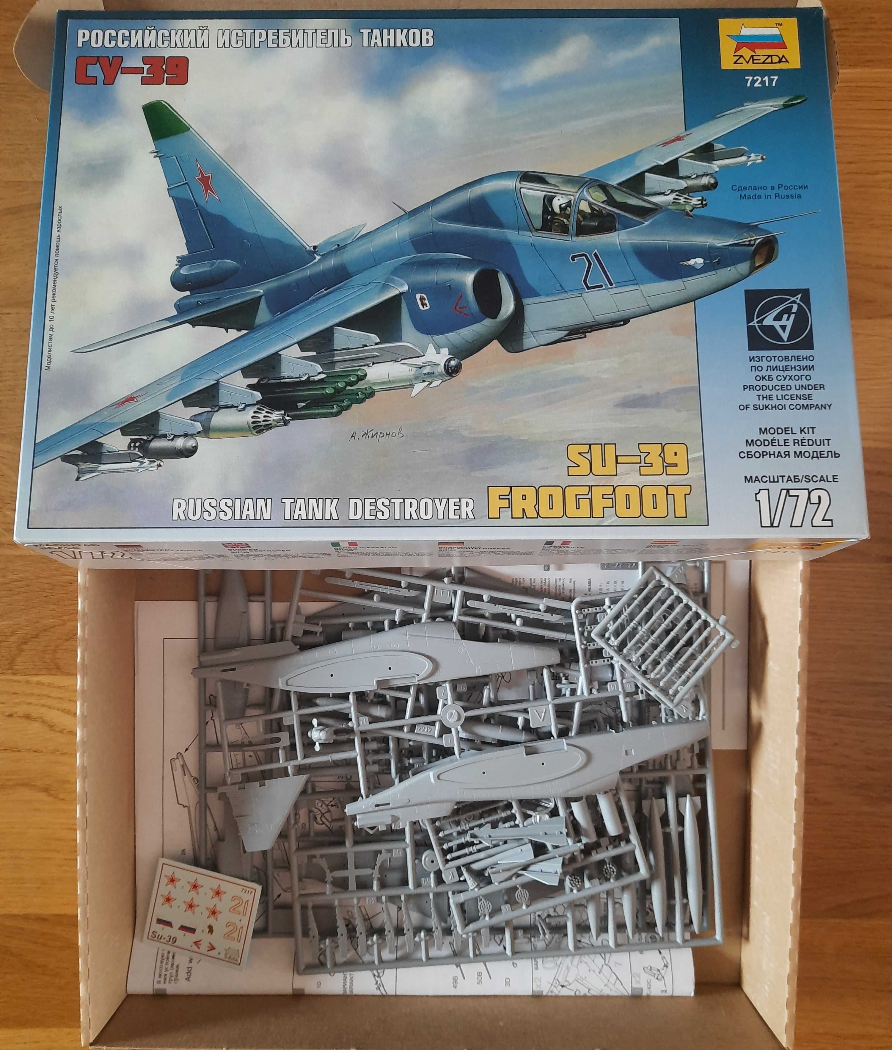 Zvezda model do sklejania SU-39 skala 1/72