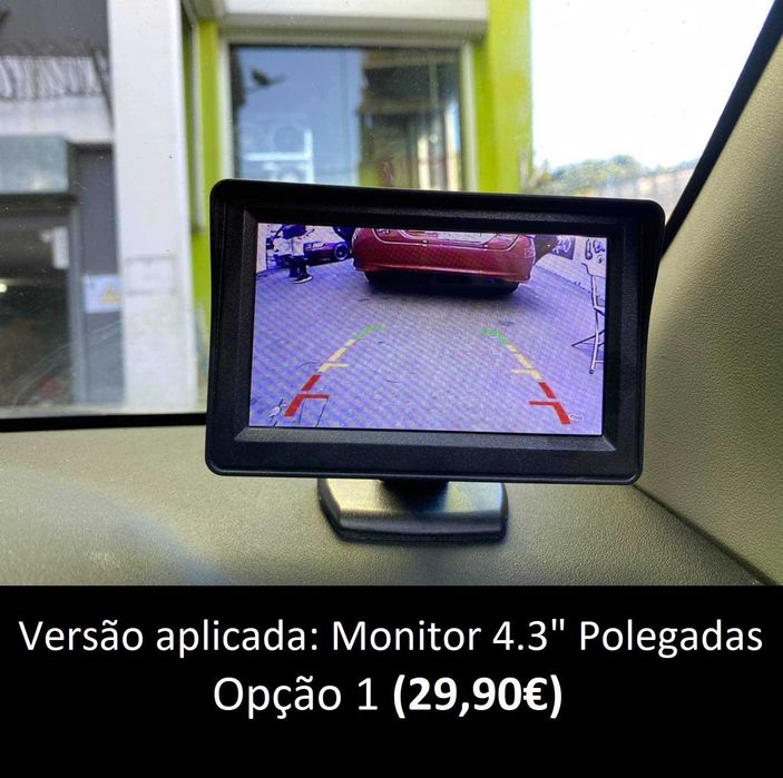 KIT Monitor Estacionamento (Camera Traseira) - Marcha Atrás (SEM FIOS)