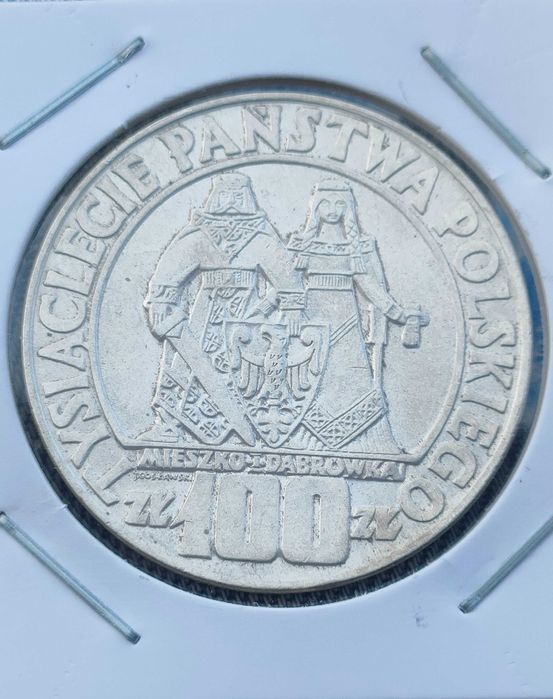 100 zł 1966 Mieszko i Dąbrówka piękna moneta