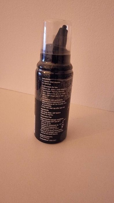 Piercing spray tratamento