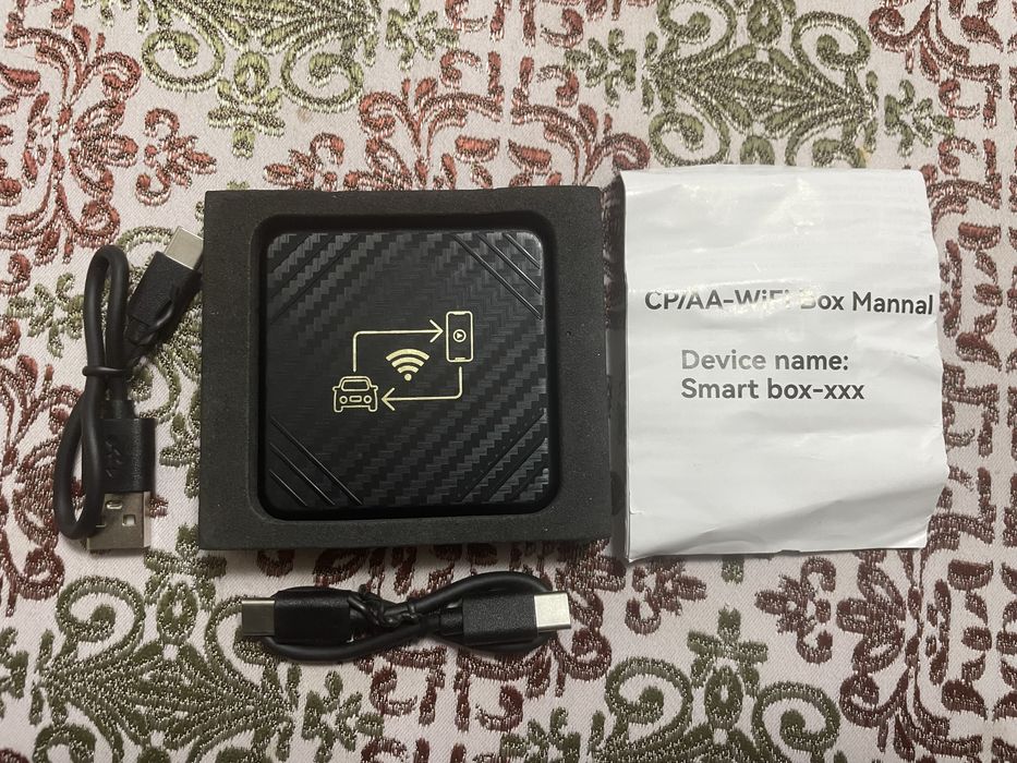 Бездротовий автомобільний адаптер Apple CarPlay та Android Auto