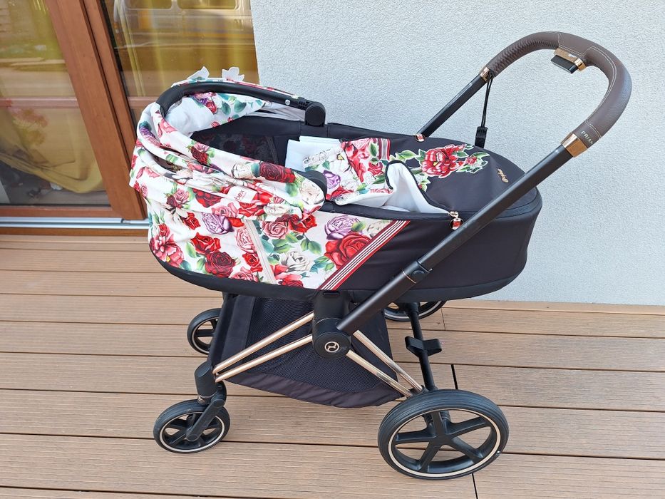 Cybex Priam Blossom Spring gondola + stelaż wózek