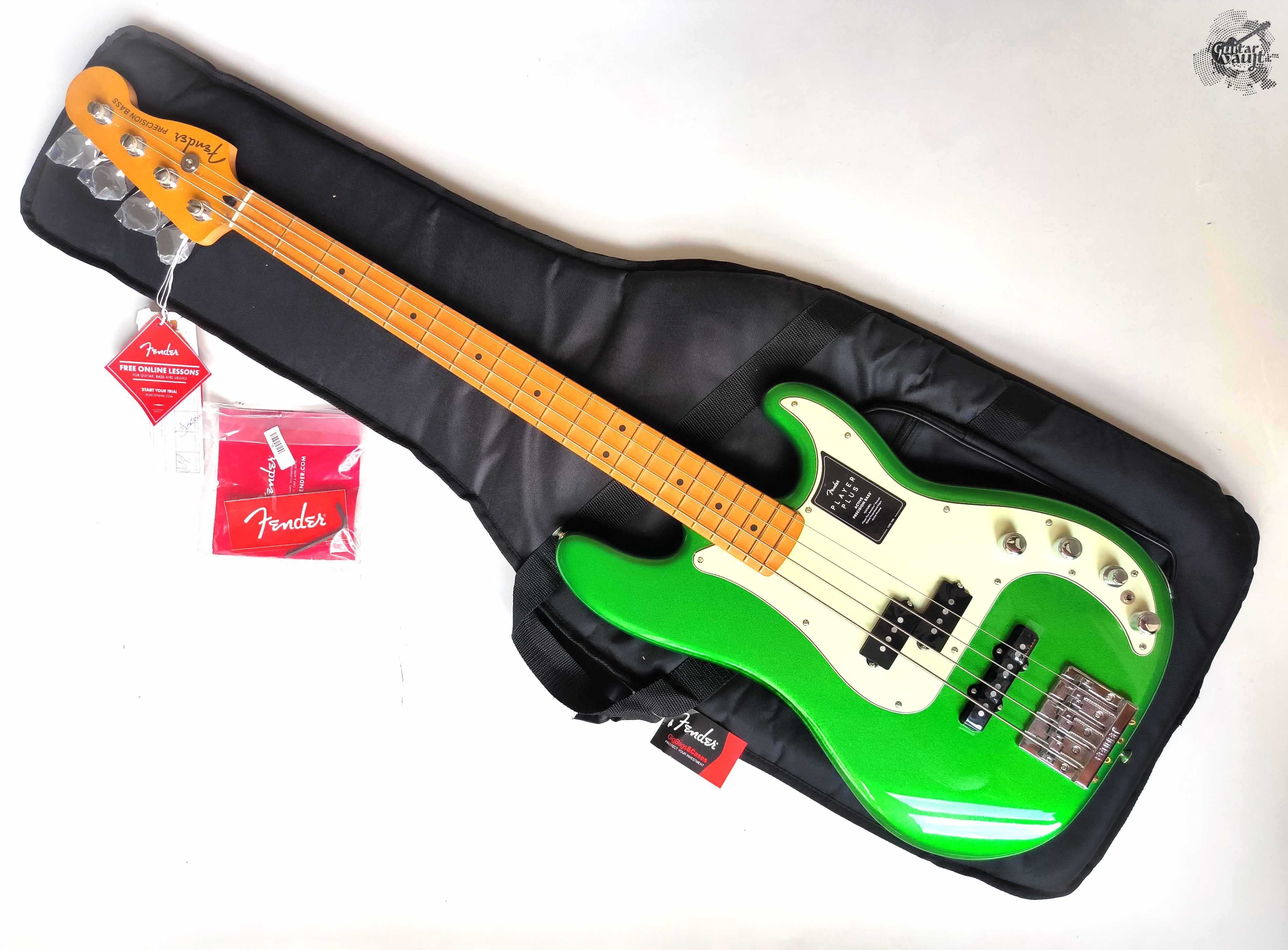 Новий Fender® Player Plus Precision Bass® '2022 Cosmic Jade