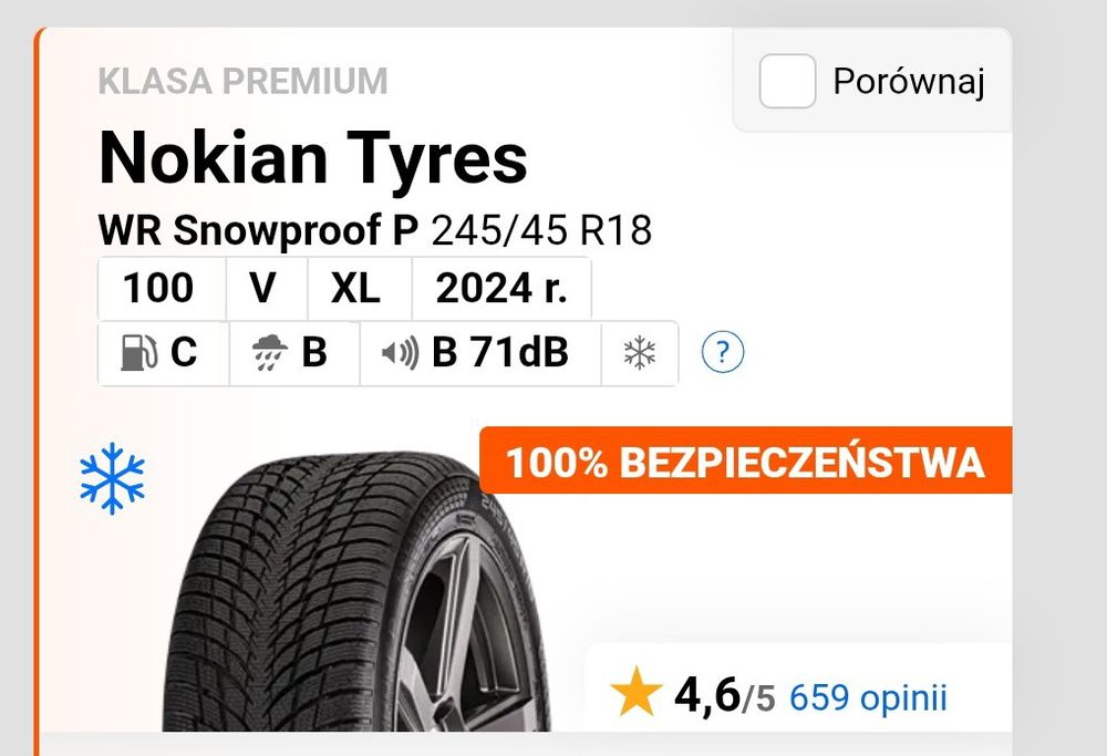 Nokian 245/45R18 WR Snowproof