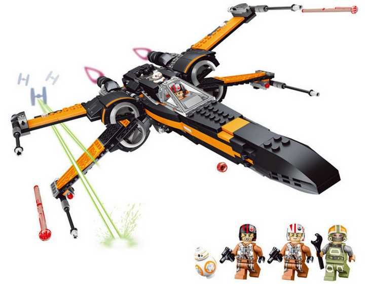 Set / Kit Star Wars X-wing (compatível lego)