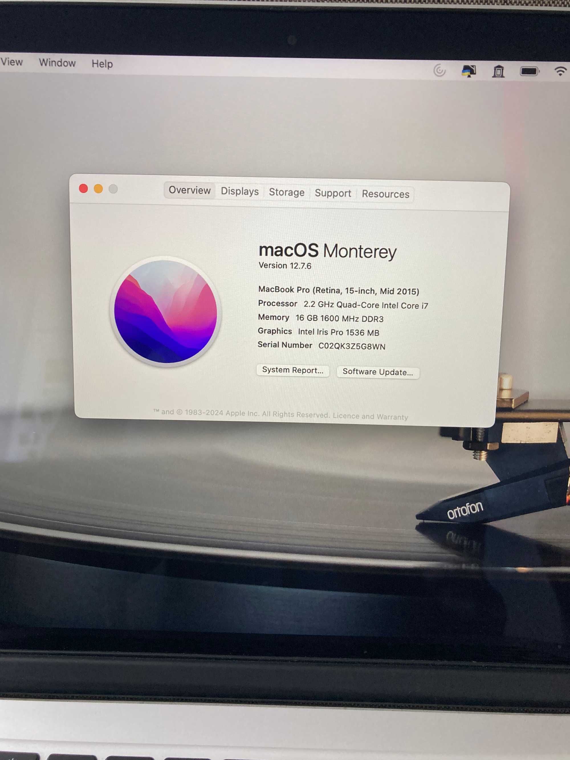 Apple MacBook Pro (Retina, 15-inch, Mid 2015)