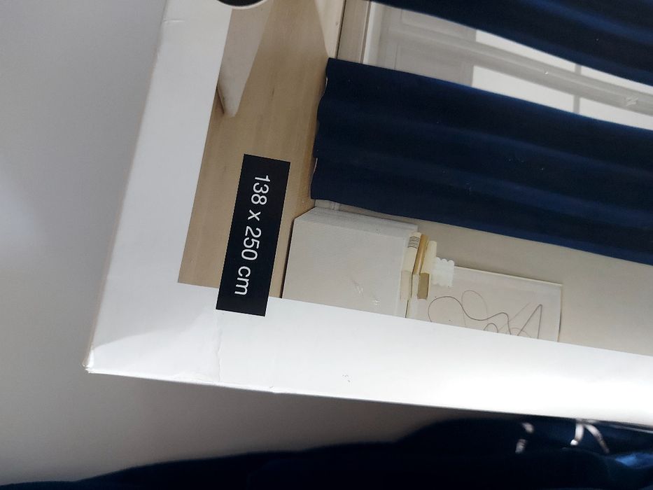 Komplet zasłony welurowe Velvet ze srebrnym nadrukiem 138x250 2szt.