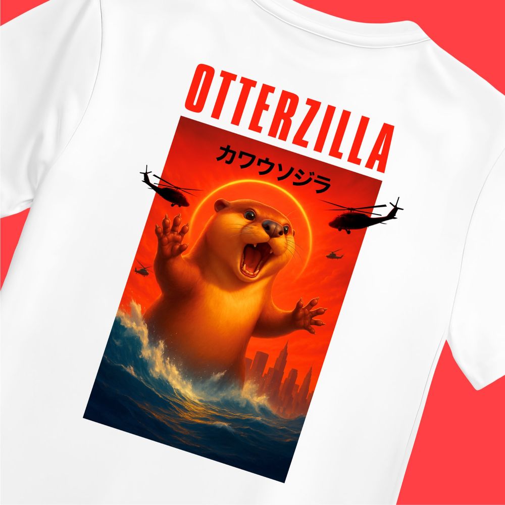 T-shirt od TeeJez PL - Otterzilla, nowy