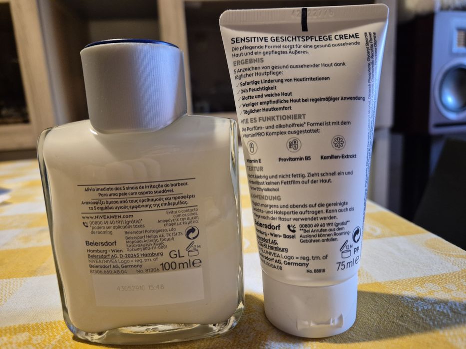 Conjunto nivea Men, after shave e creme hidratante