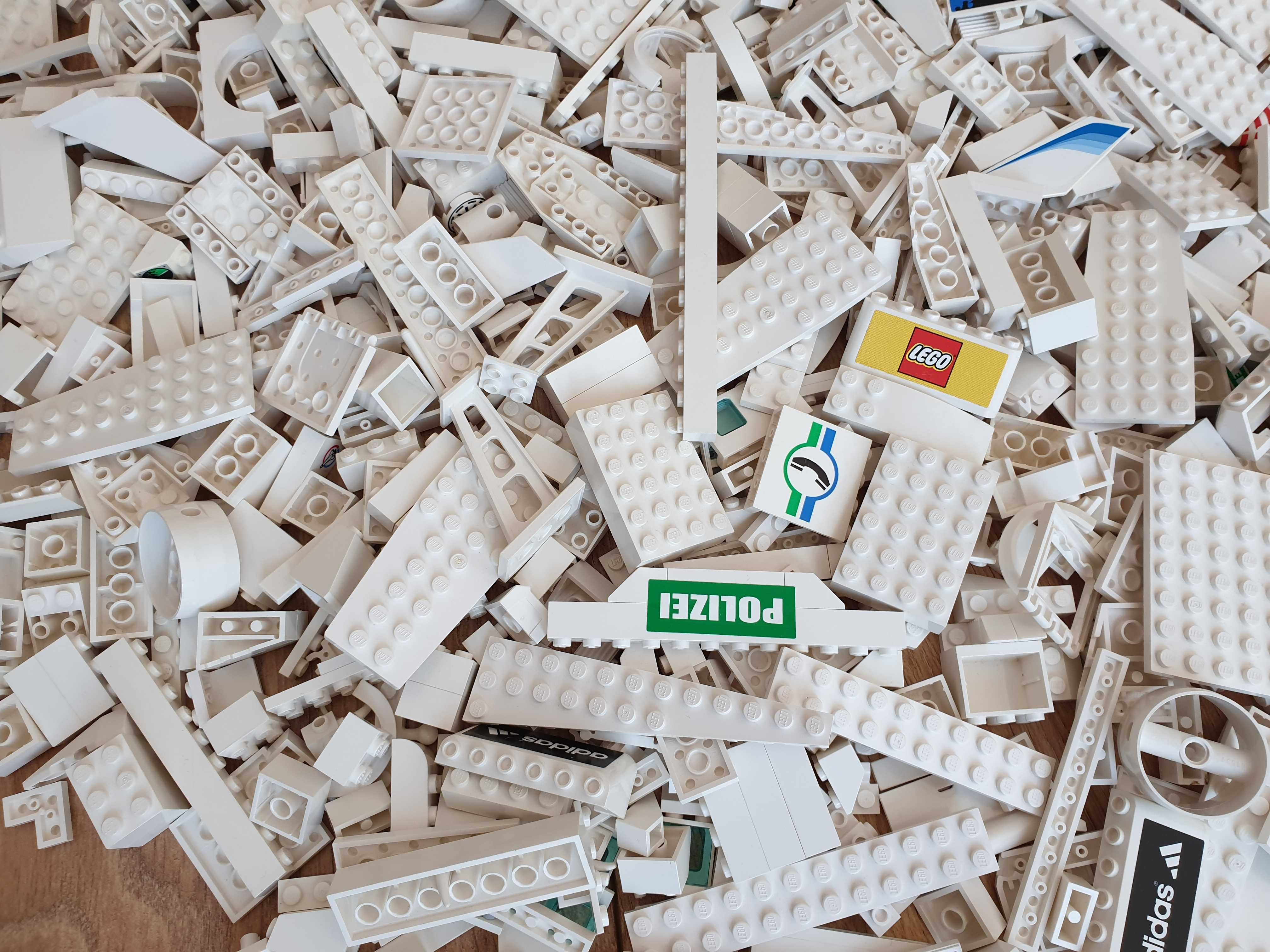 Lego kolor biały mix 1,66 kg