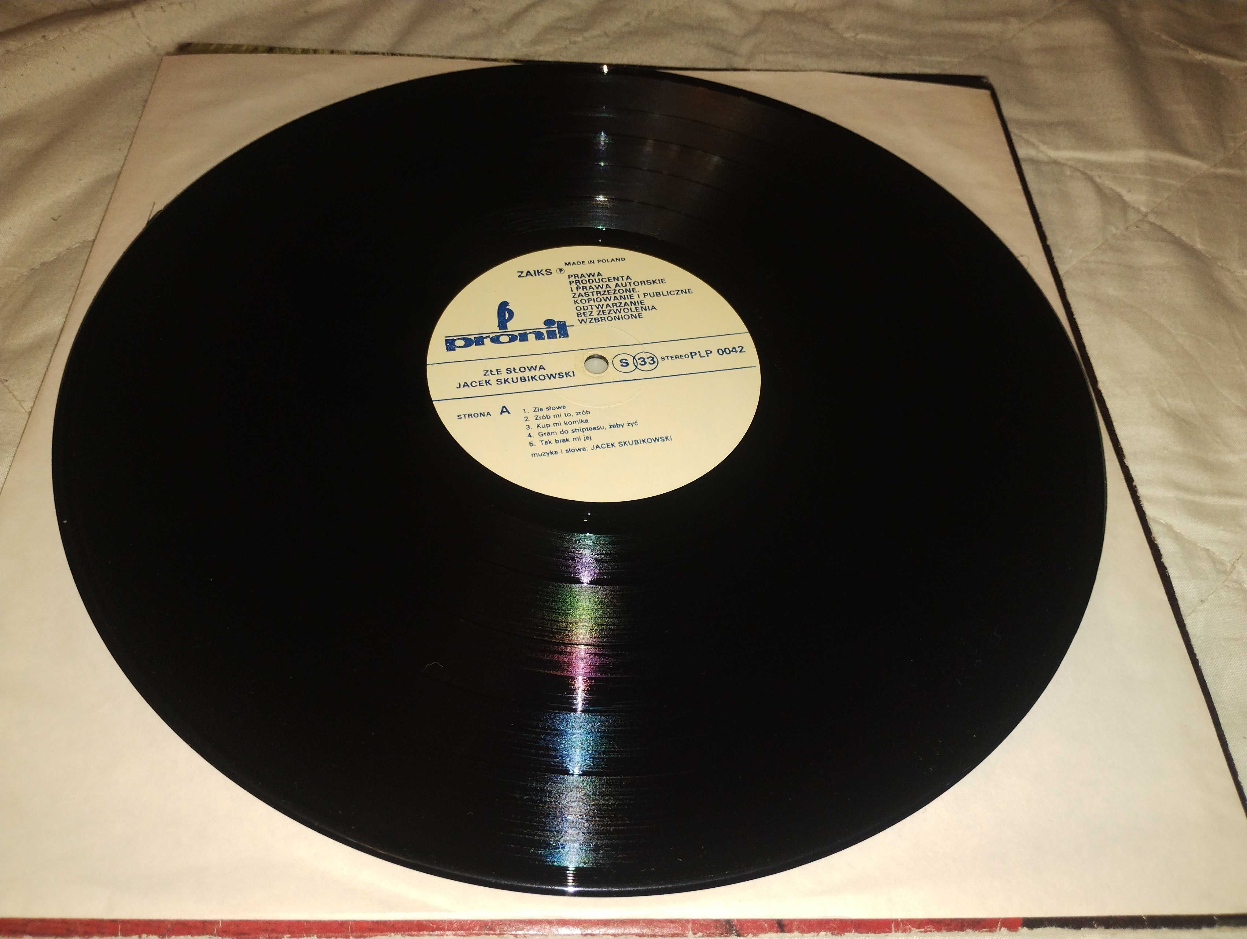 Jacek Skubikowski złe słowa LP