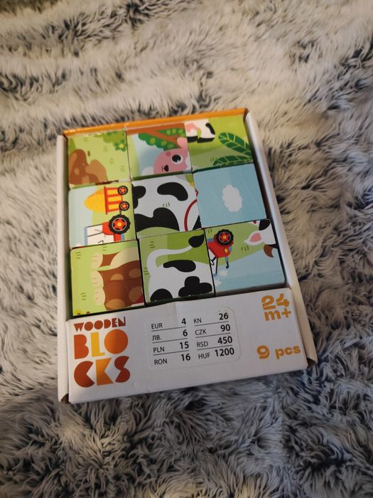 Układanka zwierzęta na wsi 24+ klocki