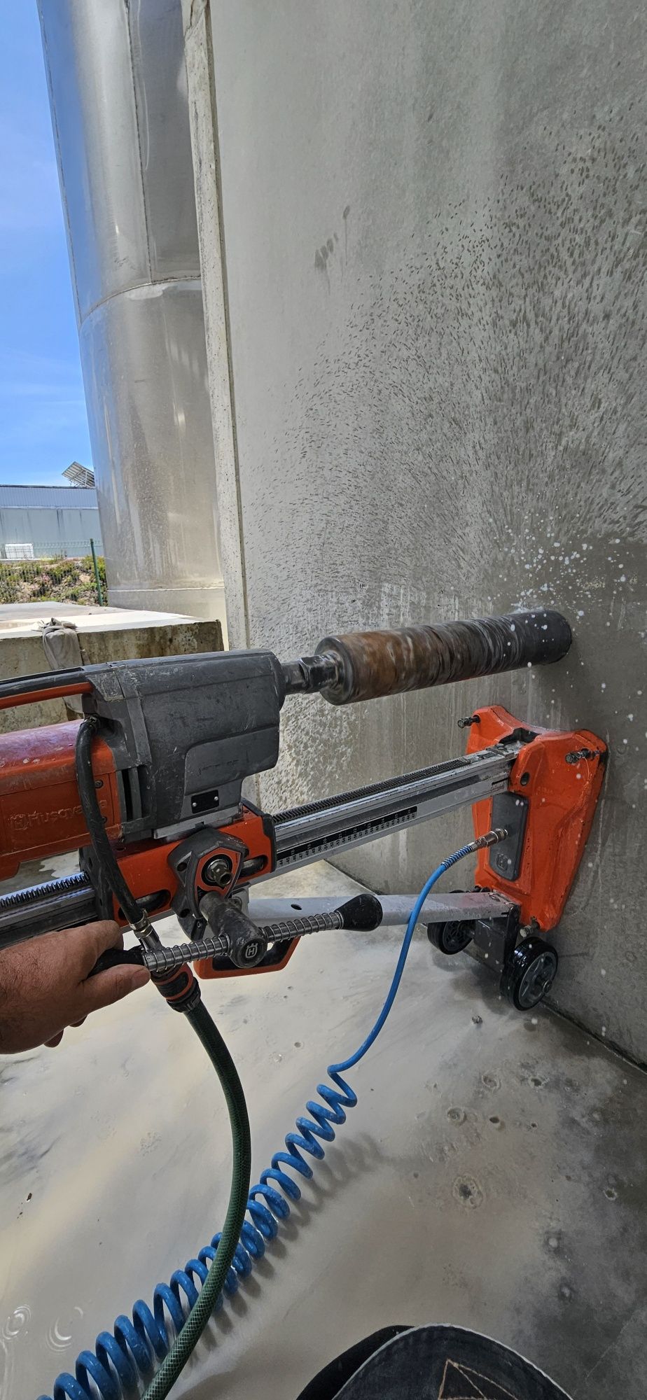 Carotes em betão armado