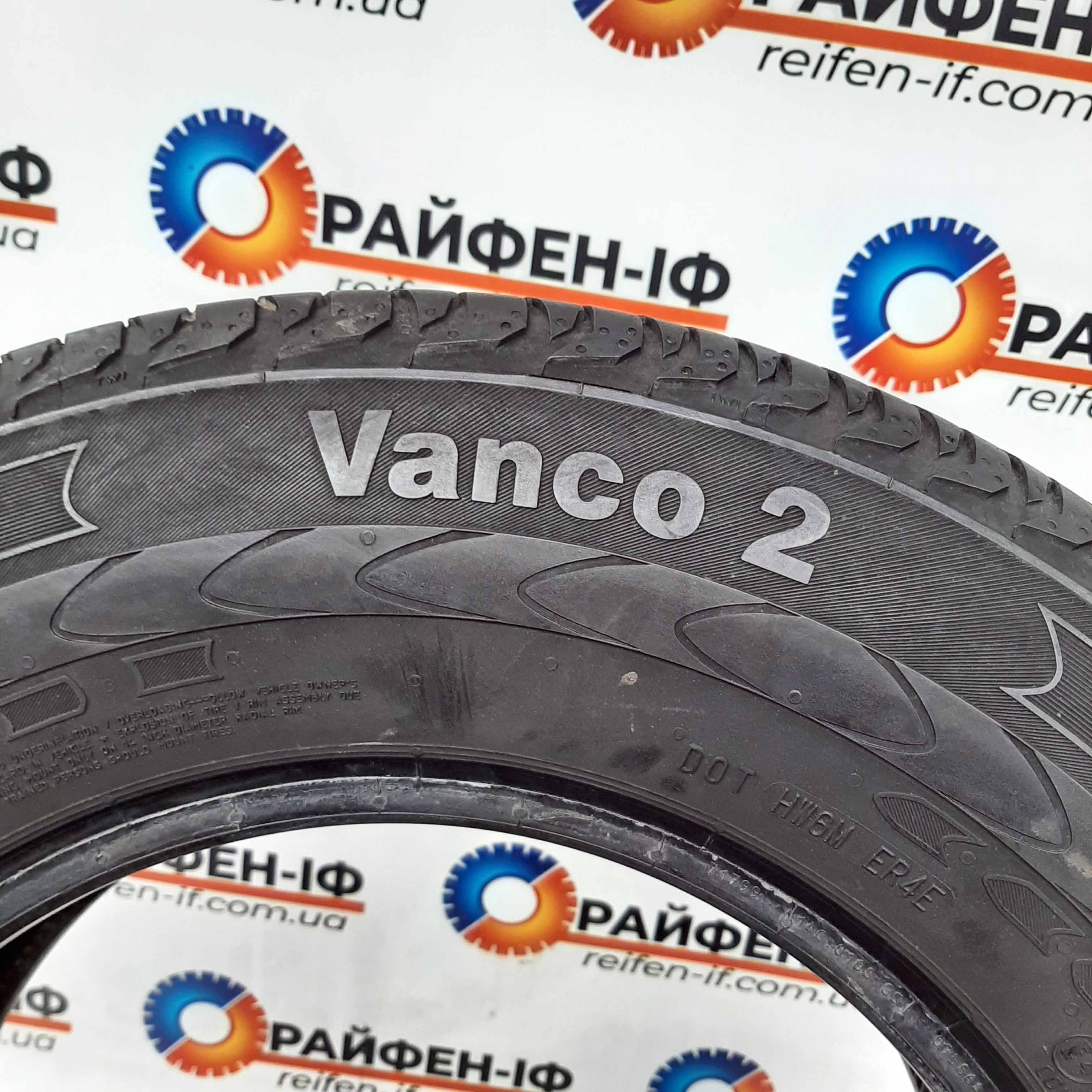 185/75 R14C Continental Vanco 2 б/у шини 2шт ^ F2501200