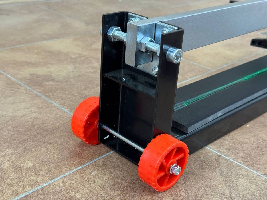 Плиткорез монорельсовый 1200мм / зеленый луч / стальной /Mufasha T1200