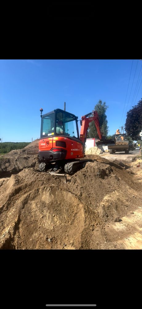 Uslugi Mini Koparka. Młot Hudrauliczny. Wyburzenia. Fundamenty