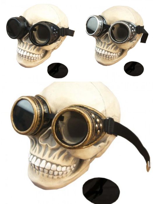 Очки Стимпанк Гогглы Авиаторы Окуляри Готика Косплей Винтаж