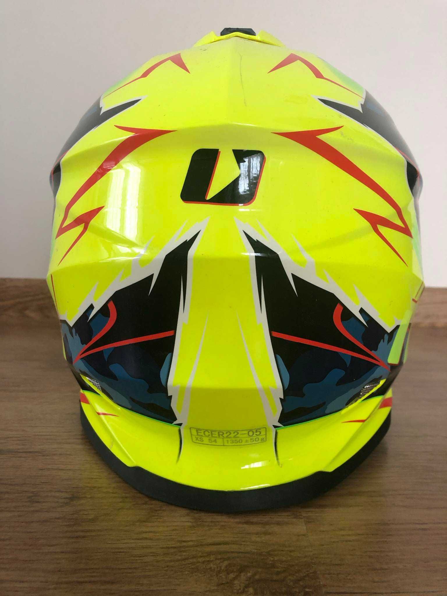 Kask szczękowy iMX Racing FMX-01 XS (54) żółty