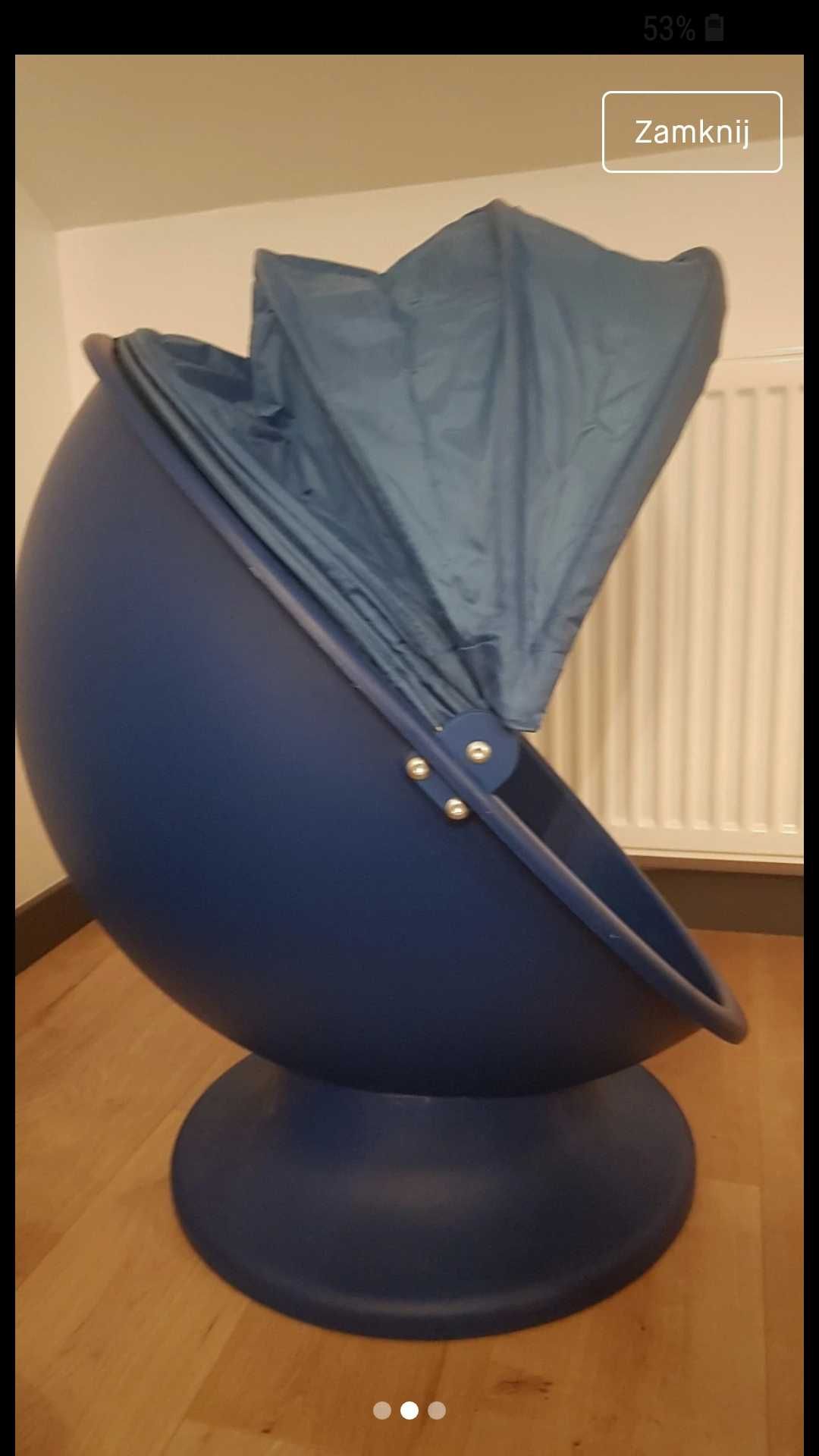 Granatowy obrotowe krzesła Jajo IKEA