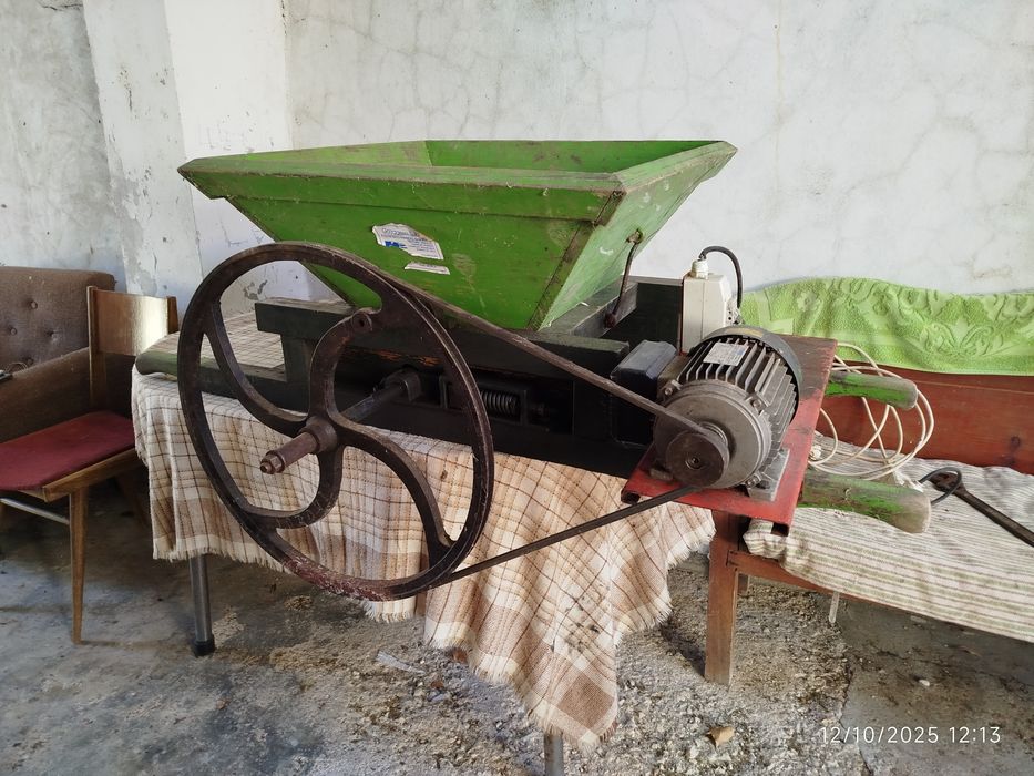 Esmagadora elétrica de uvas