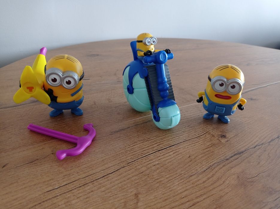 Zestaw 3 sztuki Minionki z McDonald's