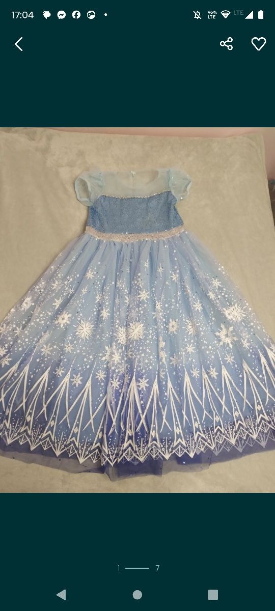 Elsa Kraina lodu przebranie strój karnawałowy