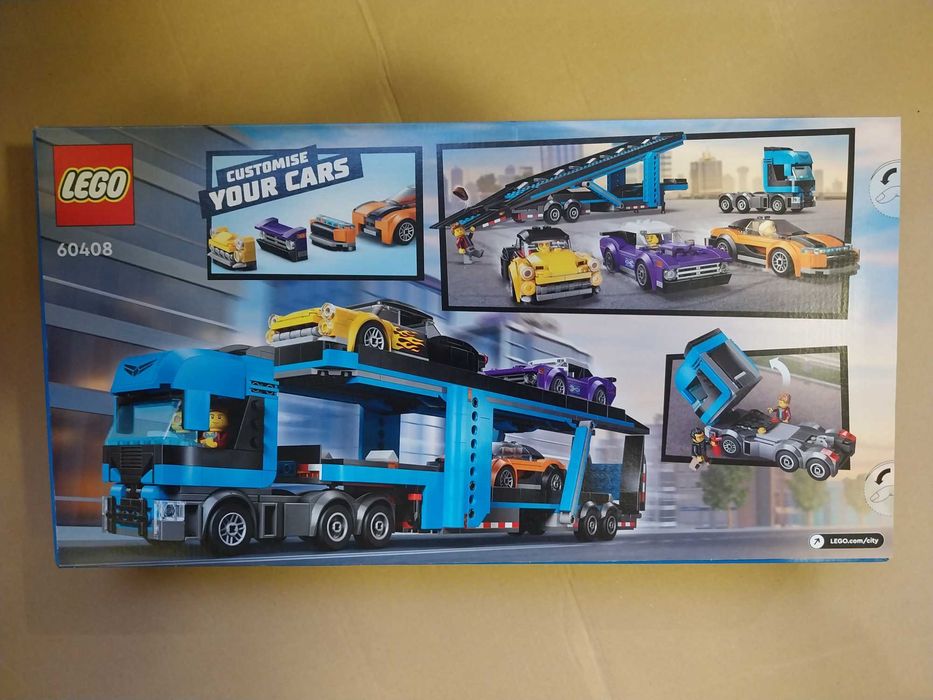 LEGO 60408 City - Laweta z samochodami sportowymi