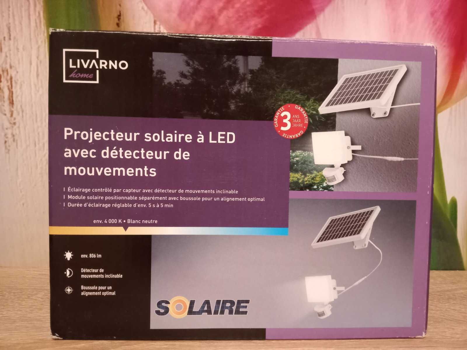 LED прожектор на солнечной батарее с датчиком движения Livarno HG09131