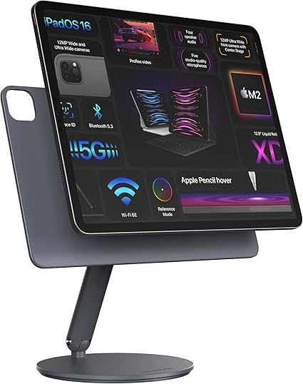 Magnetyczny stojak na iPada Pro 11'' Air 11'' Obrotowy Składany Alumin