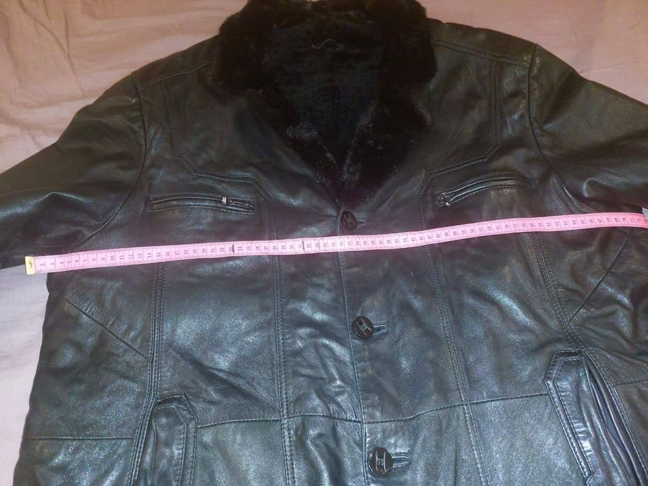 Куртка дубленка шкіряна