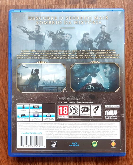 Jogo The Order 1886 Sony Playstation PS4 - Como novo